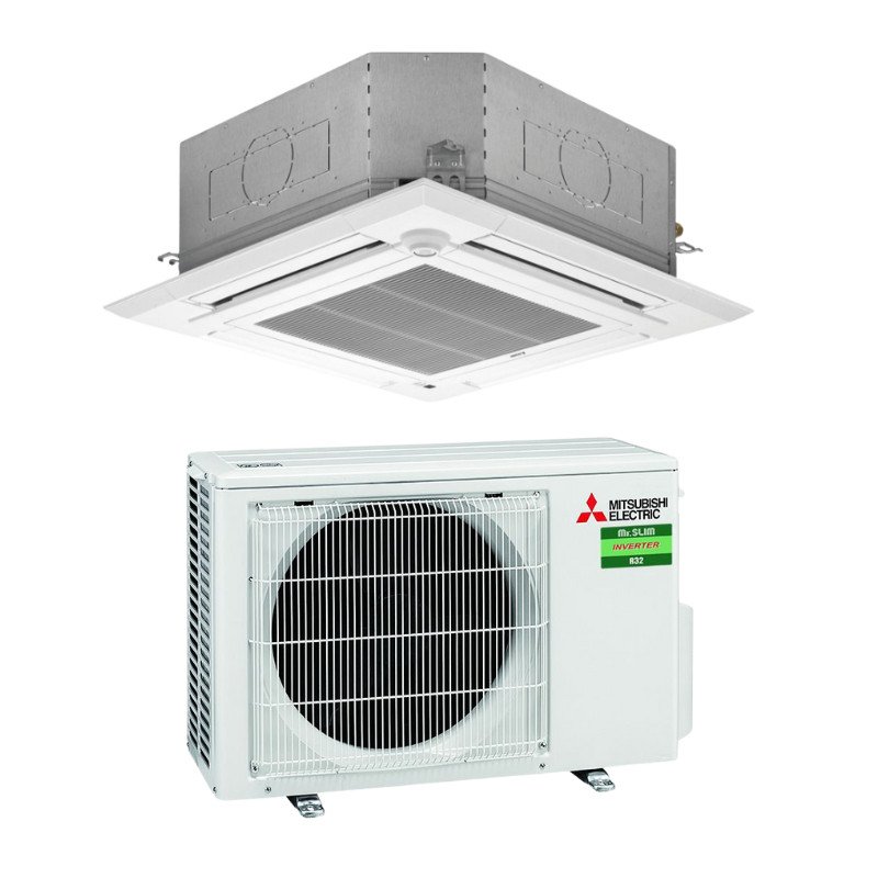 PLA-M /SUZ/PUZ-M Climatiseur Mitsubishi-Electric cassette 4 voies 900x900 inverter