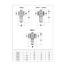 Vanne antigel termogel Caleffi lot de 2 pièces