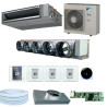 Pack Gainable Daikin 70-90m² - 4 zones - 5x200 - RT2000