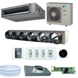 Pack Gainable Daikin 90-110m² - 5 zones - 6x200 - RT2012