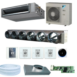 Pack Gainable Daikin 110-130m² - 4 zones - 6x200 - RT2000