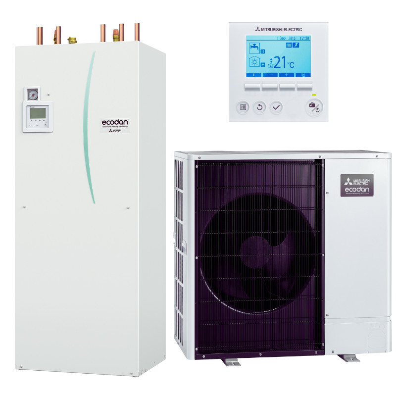 Ecodan Eco Inverter 3 Duo - 10.0 KW - 1 Zone - 300 Litres (ERST30D-VM6ED + SUZ-SWM100VA)