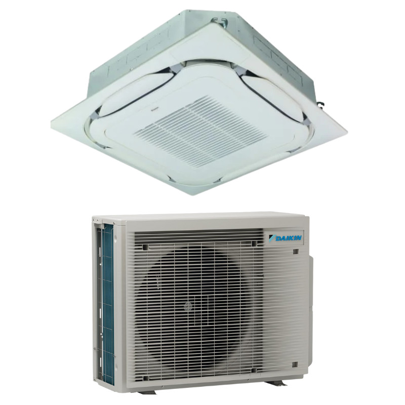 Climatiseur cassette 8 voies round flow inverter Daikin 3.5 kw - 220v