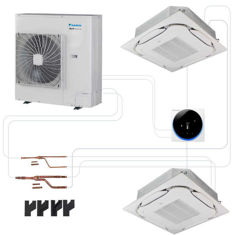 Pack Twin Daikin Sky Air Advance - Cassettes 360° (14,0 kW)
