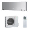 Climatiseur mural design  Mitsubishi-Electric - 2.5 KW - Argent (MSZ-EF25VGKS + MUZ-EF25VG)