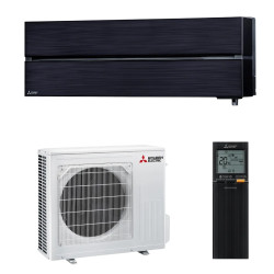 Climatiseur mural design premium + Mitsubishi-Electric - 2.5 KW - Noir (MSZ-LN25VG2B + MUZ-LN25VGHZ2)