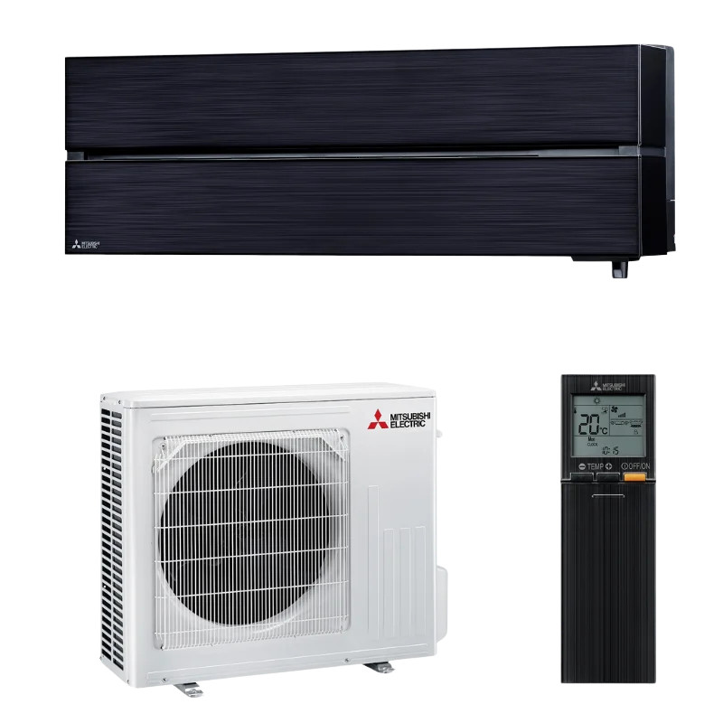 Climatiseur mural design premium + Mitsubishi-Electric - 2.5 KW - Noir (MSZ-LN25VG2B + MUZ-LN25VGHZ2)