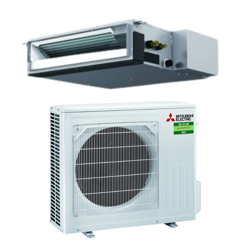Climatiseur gainable Inverter basse pression Mitsubishi-Electric - 5.0 KW (SEZ-M50DA2 + SUZ-M50VA)