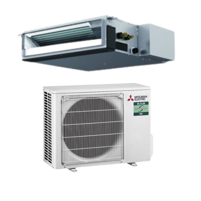 Climatiseur gainable Power inverter basse pression Mitsubishi-Electric - 6.0 KW (SEZ-M60DA2 + PUZ-ZM60VKA2)