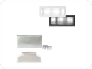 Diffuseurs, grilles & plénums